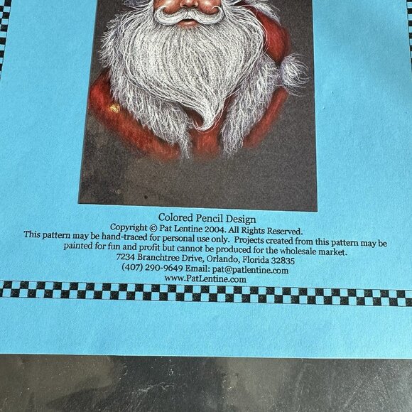Designs by Pat Lentine "Santa Claus " No.231 Colored pencil Designs - Picture 7 of 7